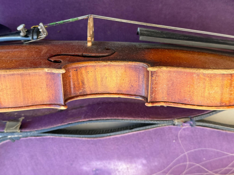 Lot # 25 - Copy of Stradivarius Violin with Bow | Strings