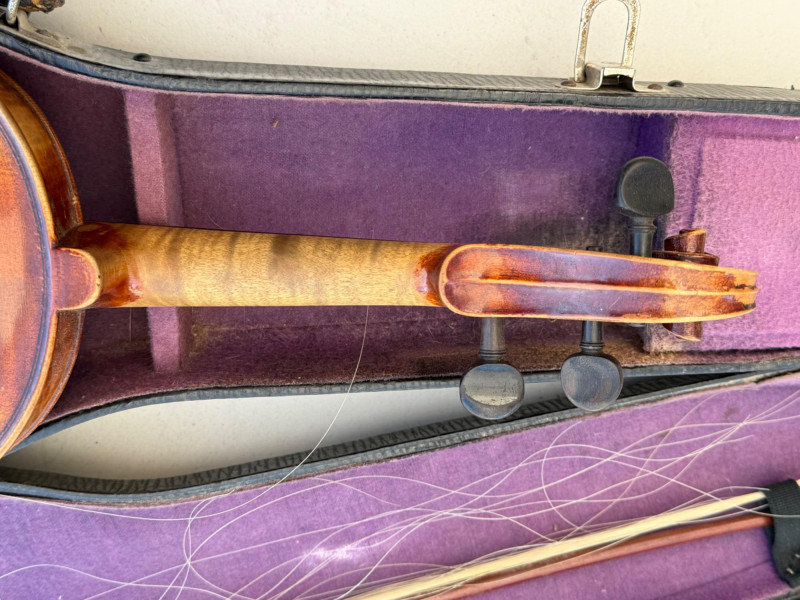 Lot # 25 - Copy of Stradivarius Violin with Bow | Strings