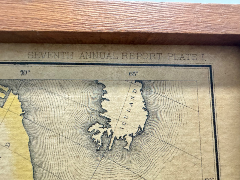 Lot 34 Framed Map of American - 68731e36b95b7