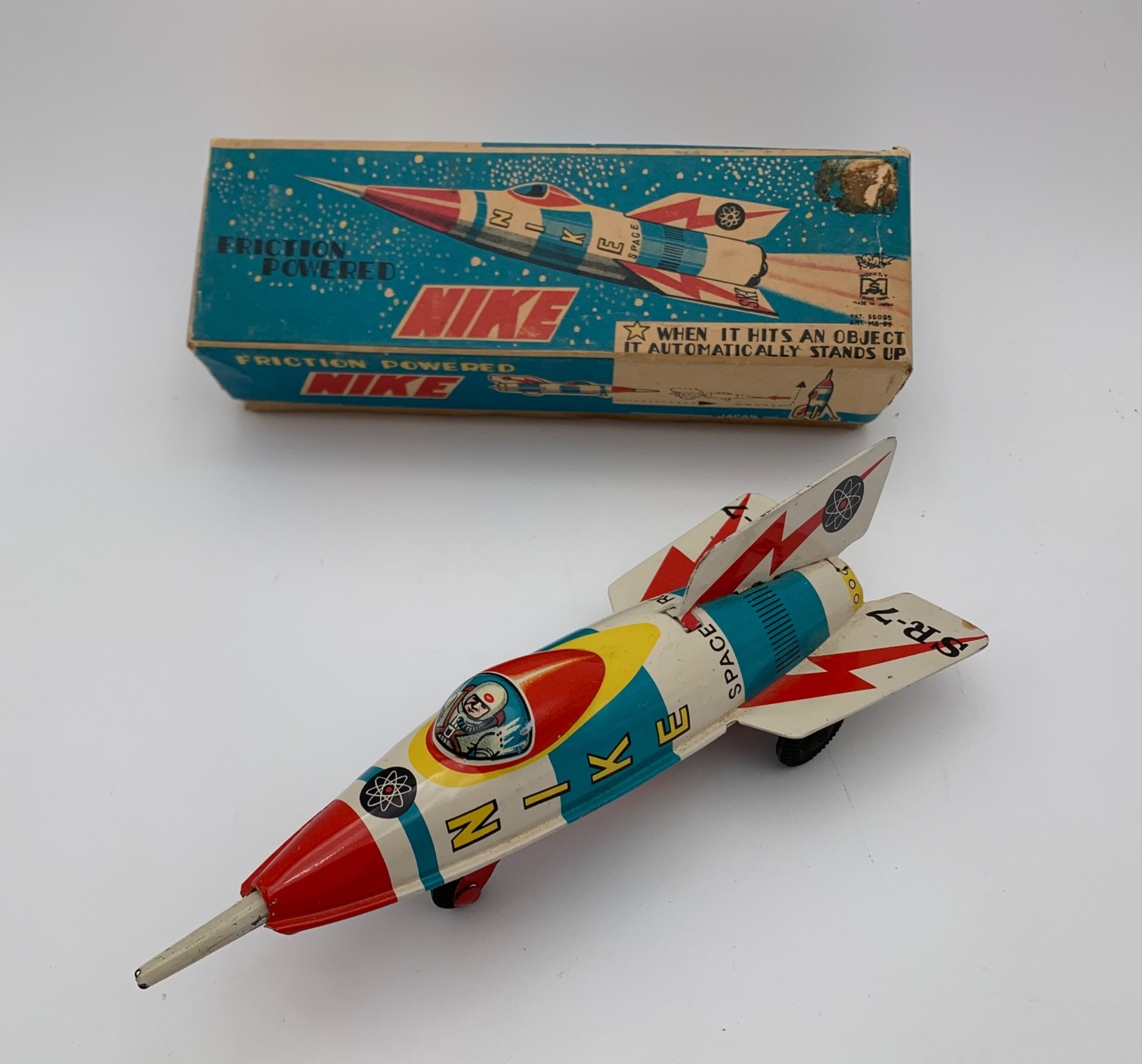 ぺ*ん様 MASUYA TOY マスヤ NIKE ロケット ブリキ 1960年代 ぺ*ん様 MASUYA TOY マスヤ NIKE ロケット ブリキ 1960年代